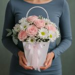 Ромашки розовые